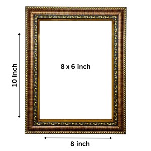 HiTech Sales Sri Sri Ramakrishna Paramahamsadeb Painting for Living Room, Home Decor, Bedroom, Office with PVC Frame & Front Face - Glass (10 x 8 in)