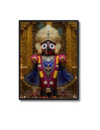 Jagannath Laminated Photo - 5x7 Inches, Divine Blessings for Home & Office and Temple Decoration