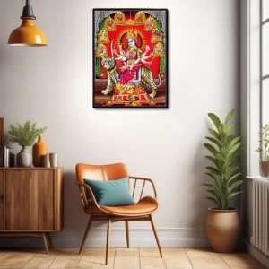 Nava Durga Laminated Photo - 13x15 Inches, Divine Blessings for Home & Office and Temple Decoration Nava Durga Laminated Photo - 13x15 Inches, Divine Blessings for Home & Office and Temple Decoration