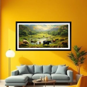 Nature Landscape Floating Frame Scenery Digital Print - (I5626) - 12x24 inch Modern Nature Wall Art for Living Room, Bedroom, Office, Hotels, Drawing Room Nature Landscape Floating Frame Scenery Digital Print - (I5626) - 12x24 inch Modern Nature Wall Art for Living Room, Bedroom, Office, Hotels, Drawing Room