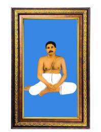 Sri Sri Thakur Anukul Digital Golden Balck Color Photo Frame | Hindu Religious Wall Decor | 10x16 Inches - Inspirational Wall Art For Office, Home Decor - Ideal Spiritual Gift (F16673)