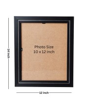 Hitech Sales Tirupati Balaji with Ashta Laxmi Photo Frame for Pooja Room, Temple Decor, Home Decoration and Gift (Wall and Tabletop, Rectangular, Printed Photo, 12 x 14 inches Frame, Brown)