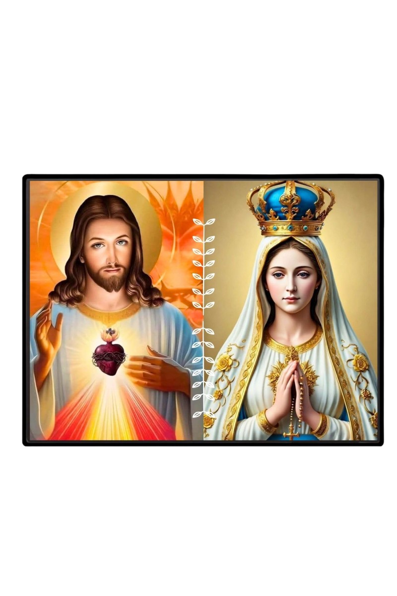 Jesus Christ - Immaculate Conception Laminated Photo - 5x7 Inches, Divine Blessings For Home & Office And Temple Decoration (F16276)