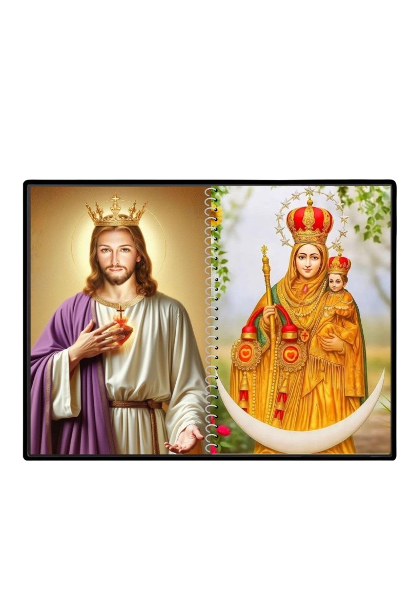 Jesus Christ - Our Lady Of Good Health Laminated Photo - 9x11 Inches, Divine Blessings For Home & Office And Temple Decoration (F16358)