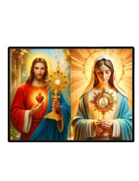 Jesus Christ - Our Lady Of Sorrows Laminated Photo - 5x7 Inches, Divine Blessings For Home & Office And Temple Decoration (F16296)