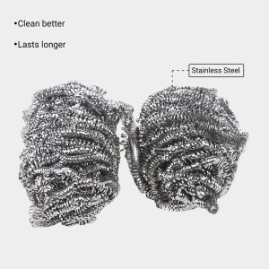 KleanupStainless Steel Utensil Scrub Set of 2,(Pack of 2)