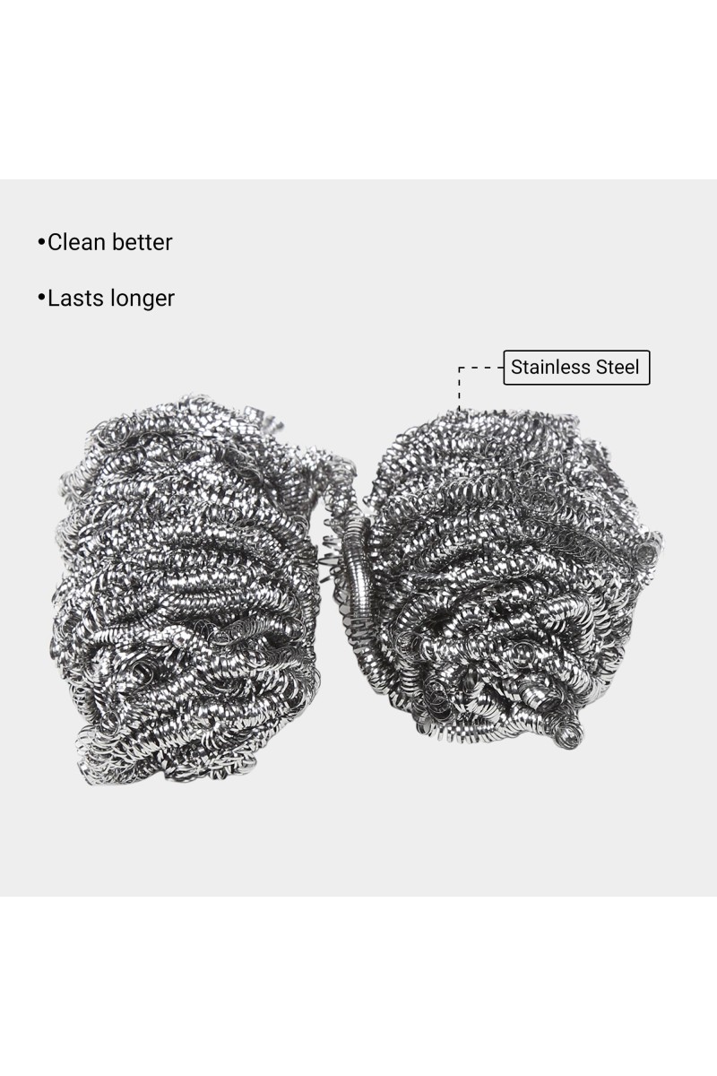 KleanupStainless Steel Utensil Scrub Set of 2,(Pack of 2)