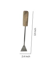 Wooden Handle Gardening Khurpi - Durable Hand Weeder for Soil Tilling, Weeding, and Digging,Comfortable Wooden Handle,Garden Tool for Vegetables, Flower Beds, and Lawn Care