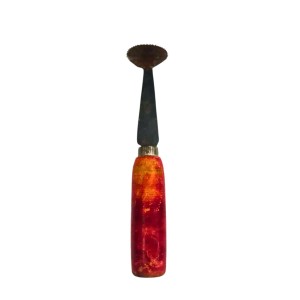 Coconut Peeler Scraper with Wooden Handle | Traditional Manual Coconut Scrapper Tool for Easy Coconut Cutting & Grating.