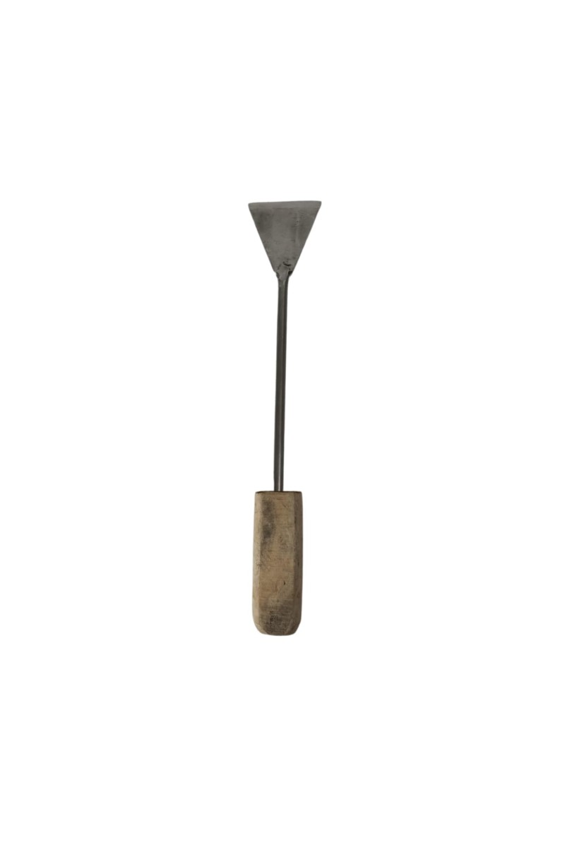 Wooden Handle Gardening Khurpi - Durable Hand Weeder for Soil Tilling, Weeding, and Digging,Comfortable Wooden Handle,Garden Tool for Vegetables, Flower Beds, and Lawn Care
