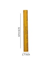 12 inch/30 cm Wooden Ruler Scale for School, Student, Home, Office, Stationery Ruler - set of 2 Measuring scales