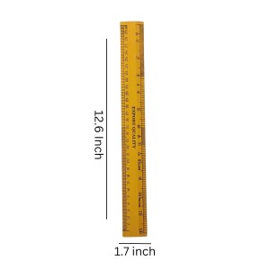 12 inch/30 cm Wooden Ruler Scale for School, Student, Home, Office, Stationery Ruler - set of 2 Measuring scales