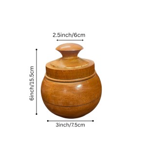 Handcrafted Wooden Jar with Lid | Multipurpose Storage Container for Kitchen, Sugar, salt,dry fruits & Home Décoration (Pack of 4) Handcrafted Wooden Jar with Lid | Multipurpose Storage Container for Kitchen, Sugar, salt,dry fruits & Home Décoration (Pack of 4)
