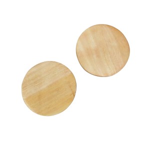 Natural Wooden Lids for Glass Tumblers & Carafes â€“ Airtight Drink Covers & Mini Tray Coasters â€“ Pack of 2 | Multipurpose Wooden Lid Coaster Combo for Home & Kitchen