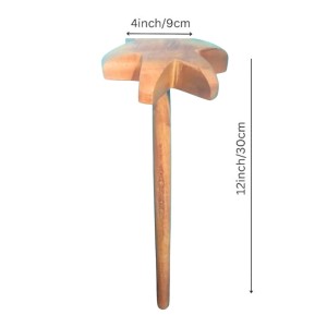 Wooden Dal Ghotni Traditional Hand Masher | Wooden Dal Mathani for Kitchen | Handmade Dal Whisker for Mixing Dal, Kadhi & Curry | Wooden Kitchen Tool Wooden Dal Ghotni Traditional Hand Masher | Wooden Dal Mathani for Kitchen | Handmade Dal Whisker for Mixing Dal, Kadhi & Curry | Wooden Kitchen Tool