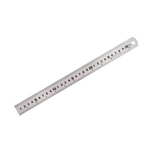 Stainless Steel Scale Ruler | Dual-Sided Inch & Centimeter Measuring Scale | Rust Resistant Metal Ruler for School, Office, Drawing, Drafting, Engineering & DIY Crafts