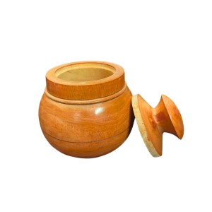 Handcrafted Wooden Jar with Lid | Multipurpose Storage Container for Kitchen, Sugar, salt,dry fruits & Home Décoration (Pack of 4) Handcrafted Wooden Jar with Lid | Multipurpose Storage Container for Kitchen, Sugar, salt,dry fruits & Home Décoration (Pack of 4)