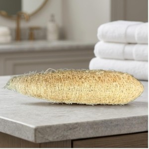 Natural Loofah Sponge for Bath & Body Scrubbing | Eco-Friendly Shower Scrubber for Skin Care & Cleaning (Pack of 2)