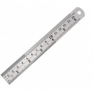 Stainless Steel Scale Ruler | Dual-Sided Inch & Centimeter Measuring Scale | Rust Resistant Metal Ruler for School, Office, Drawing, Drafting, Engineering & DIY Crafts
