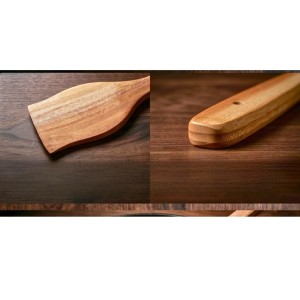 Wood Chapati Turner Spatula | Handmade Wooden Cooking Spoon for Roti, Dosa & Non-Stick Cookware | Natural Kitchen Utensil with Long Handle