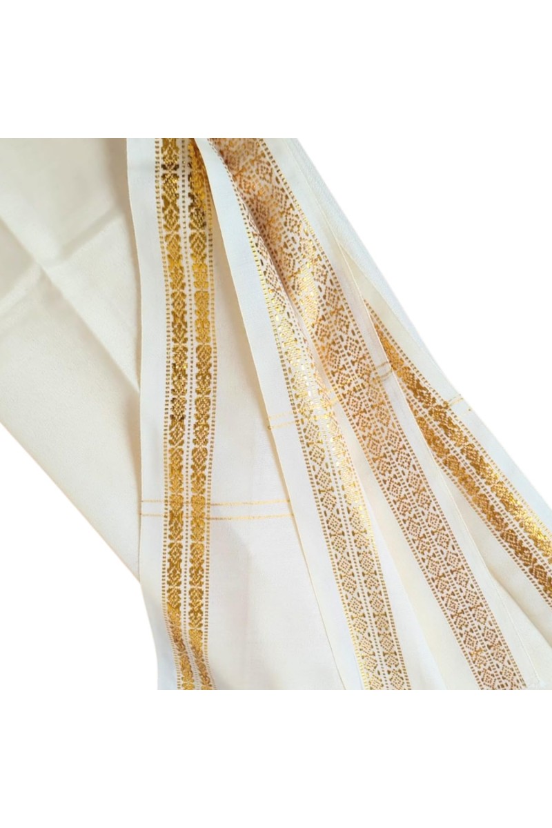 Silk JOR for Groom | Traditional Wedding Gathbandhan Jod with Handcrafted Silk Border | Sacred Jori Cloth for Hindu Marriage Ceremony, Vivah Rituals & Special Occasions