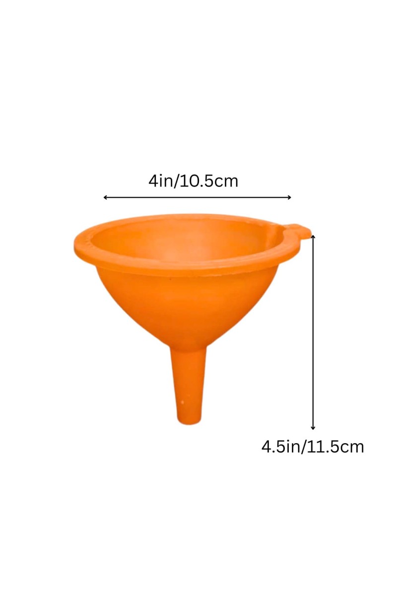 Plastic Funnel Set 2 â€“ Multipurpose Wide Mouth Funnels for Kitchen Use, Liquid & Dry Transfer, Oil, Water, Juice, Powder Filling, Durable & Easy to Clean