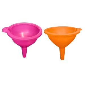 Plastic Funnel Set 2 â€“ Multipurpose Wide Mouth Funnels for Kitchen Use, Liquid & Dry Transfer, Oil, Water, Juice, Powder Filling, Durable & Easy to Clean