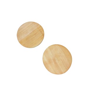 Natural Wooden Lids for Glass Tumblers & Carafes â€“ Airtight Drink Covers & Mini Tray Coasters â€“ Pack of 2
