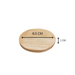 Natural Wooden Lids for Glass Tumblers & Carafes â€“ Airtight Drink Covers & Mini Tray Coasters â€“ Pack of 2