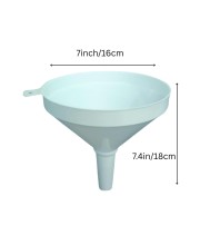 Plastic Funnel Set of 2 | Wide Mouth Multipurpose Liquid Transfer Funnel | Food Grade Durable Funnel for Kitchen, Oil, Water, Juice, Bottles| Easy Pour No-Spill Design