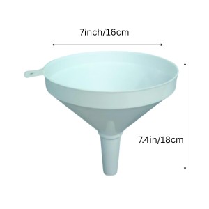Plastic Funnel Set of 2 | Wide Mouth Multipurpose Liquid Transfer Funnel | Food Grade Durable Funnel for Kitchen, Oil, Water, Juice, Bottles| Easy Pour No-Spill Design